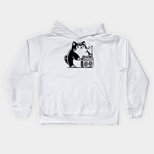 Radio For Cat Kids Hoodie